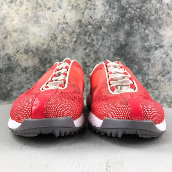 Nike Women's 8.5 Hyperfuse Lunar Summer Lite Red Orange Golf Shoes 483325-600 - Picture 2 of 14